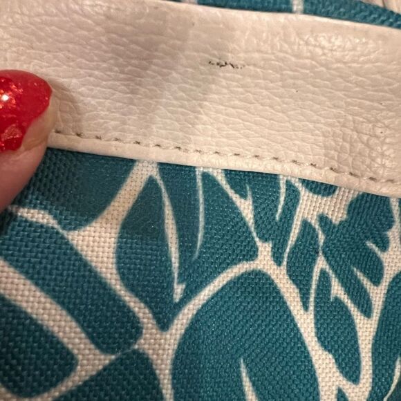 Lancôme cosmetics bag teal and white - Picture 2 of 9